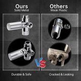 Veken 11.8 Rectangle Inch Rain Shower Head - Shower Heads with 6 Modes Handheld Spray Combo - Wide Rainfall shower with 70" Hose - 1.8gpm Dual Showerhead with Anti-Clog Nozzles - Matte Black