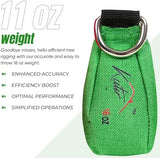 Throw Weight and Line Kit with Storage Bag 11 OZ 600D Pouch, 150 Foot Polyethylene Easter Rope for Arborists, Suitable for Tree Climbing, High Limb Throwing