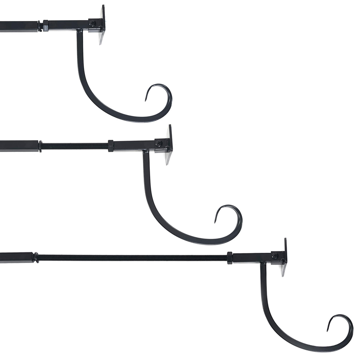 VILLAGE LIGHTING COMPANY [Front Door Garland Hanger] - Adjustable to Different Door Widths | Heavy-Duty Cast Iron | Decorative Christmas and Holiday Decor | No Nails, Screws, or Damage