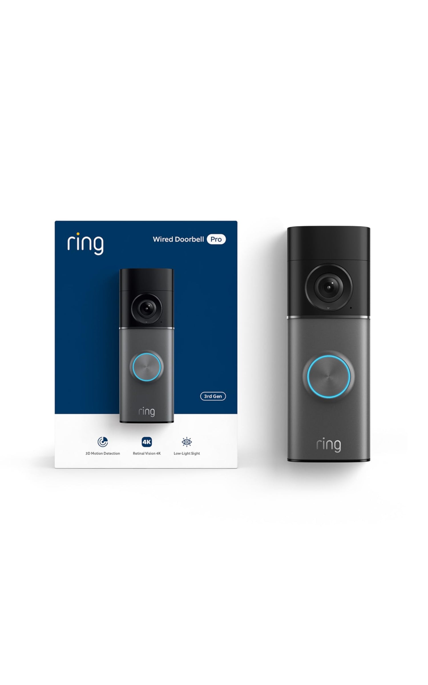 Ring Wired Doorbell Pro (newest model), Home or business security, Ret ...