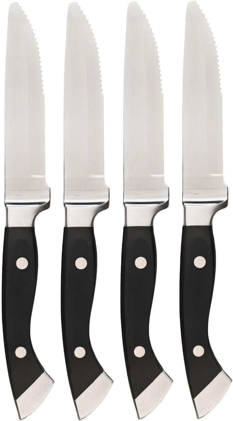 4 Longhorn Steakhouse Steak Knives New! ~ Bbq Kitchen Dining Chop Knife Set By Madamecoffee