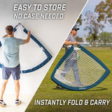 GoSports Portable Soccer Goals for Kids - 13 Color Options - Choose 4 x 3 ft or 6 x 4 ft - Team Tone Pop Up Nets for Backyard