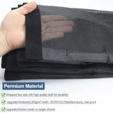 Magnetic Screen Door Thicker 255g/㎡ Mesh,Reversible Wide Left Right Side Opening Fits Door to 60 x 80, Heavy Duty Mesh French Bug Door Screen Magnetic Closure for Sliding Patio Door,Screen 62" x 81"