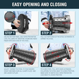 2025 Upgraded Collapsible Stool & 3IN1 Cushioned Carry Bag, Adjustable Height Folding Stool, Telescopic Camping Chair Retractable Seat or Footrest for Outdoors & Travel, Max 620lbs