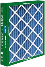 Filterbuy 20x25x5 Air Filter MERV 13 Optimal Defense (2-Pack), Pleated HVAC AC Furnace Air Filters for Honeywell FC100A1037, Lennox X6673, Carrier, & More (Actual Size: 19.88 x 24.75 x 4.38 Inches)