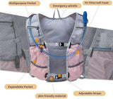Lightweight Running Vest for Women and Men Hydration Backpack Pack with 1.5L Water Bladder Bag for Hiking Trail Running Gear Cycling Marathon