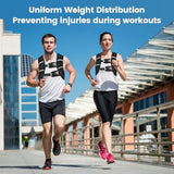 Weighted Vest with Two Adjustment Straps for Men Women, 8lbs/12lbs/16lbs/20lbs Weight Vest with Reflective Stripes for Workout