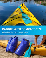 OCEANBROAD Telescoping Emergency Paddle 21''-42''/26''-54'' Aluminium Shaft for Kayaing Boating Canoeing River Tubing