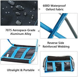AOUTACC Ultralight Portable Folding Camping Stool for Outdoor Fishing Hiking Backpacking Travelling(XL:13"x14"x15";Large:11.8"x11"x11.4"; Medium:8.3"x9.5"x 11")