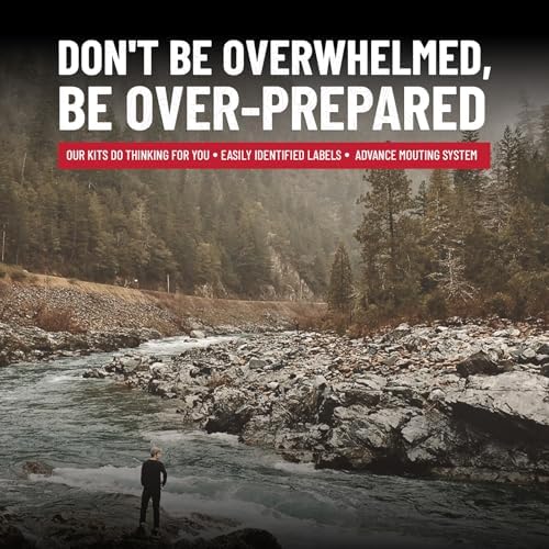 Surviveware 238 Pcs Comprehensive Premium Survival First Aid Kit - Medical Emergency Kit for Travel Camping Gear, Home Essentials & Outdoor Emergencies - HSA & FSA Eligible Survival Kit