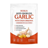 Resilia Aged Garlic Extract 600mg Softgels (60 Count), Daily Wellness Support Softgels for Adults