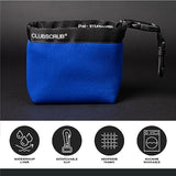 Golf Club and Golf Ball Cleaning Bag, Waterproof Clean Face Technology Liner, Detachable Clip, Machine Washable, Cleans Club Grooves, Dry Exterior (Neoprene or Microfiber Option Available)