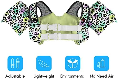 Chriffer Kids Swim Vest Life Jacket for 22-66 Pounds Boys and Girls, Toddler Floaties with Shoulder Harness Arm Wings for 2,3,4,5,6,7 Years Old Baby