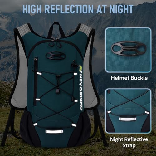 Lightweight Hydration Backpack, Running Backpack with 2L Water Bladder, Hydro Water Daypack for Cycling Hiking Rave for Men Women
