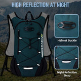 Lightweight Hydration Backpack, Running Backpack with 2L Water Bladder, Hydro Water Daypack for Cycling Hiking Rave for Men Women