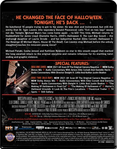 HALLOWEEN 4 - The Return of Michael Myers: Collector's Edition [4K UHD]