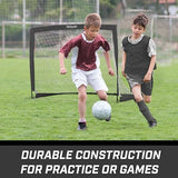 GoSports Portable Soccer Goals for Kids - 13 Color Options - Choose 4 x 3 ft or 6 x 4 ft - Team Tone Pop Up Nets for Backyard