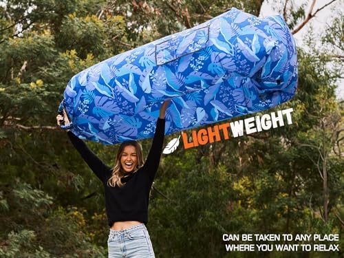 WEKAPO Inflatable Lounger Air Sofa Hammock-Portable,Water Proof& Anti-Air Leaking Design-Ideal Couch for Backyard Beach Traveling Camping Picnics & Music Festivals