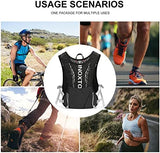 INOXTO Hydration Vest Backpack,Lightweight Water Running Vest Pack with 1.5L Water Bladder Bag Daypack for Hiking Trail Running Cycling Race Marathon for Women Men