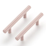 Ravinte 50 Pack | 5 Inch Cabinet Pulls Pink Stainless Steel Kitchen Drawer Pulls Cabinet Handles 5 InchLength, 3 Inch Hole Center