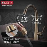 Delta 19802Z-CZ-DST Lenta Kitchen Faucet, Without Soap Dispenser, Champagne Bronze