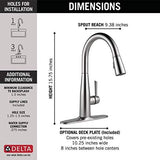 Delta 9113-AR-DST Essa Kitchen Faucet, Standard, Arctic Stainless