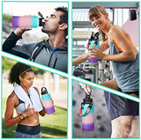 Insulated Stainless Steel Water Bottle - 32/40/64/128 oz Water Bottles with Straw & Spout Lids, Paracord Handle and Carrier Pouch, Workout Water Flask Bottle for Women Men Sport Activities