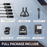 WHATAFIT Resistance Bands, Exercise Bands，Resistance Bands for Working Out, Work Out Bands with Handles for Men and Women Fitness, Strength Training Home Gym Equipment