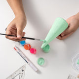 YURN Craft 12 Pack Foam Cones for Crafts, Foam Trees Cones, 3.7×11.6 in Cones Shaped Foam for Christmas Decorations, Gnomes, and DIY Art Projects.