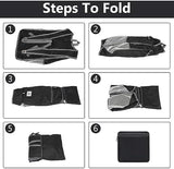 Esup 15L Lightweight Hiking Backpack Foldable Small Travel Backpack Packable Camping Backpack for Women Men (Black)