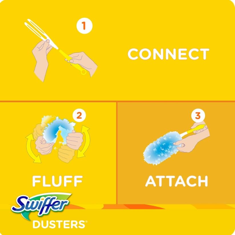 Swiffer Dusters Refill for Cleaning (1 Handle + 5 Refills)