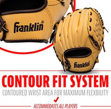 Franklin Sports Baseball + Softball Gloves - Field Master Adult + Youth Baseball + Softball Gloves - Right Hand + Left Hand Gloves - Infield + Outfield Mitts - Multiple Sizes + Colors