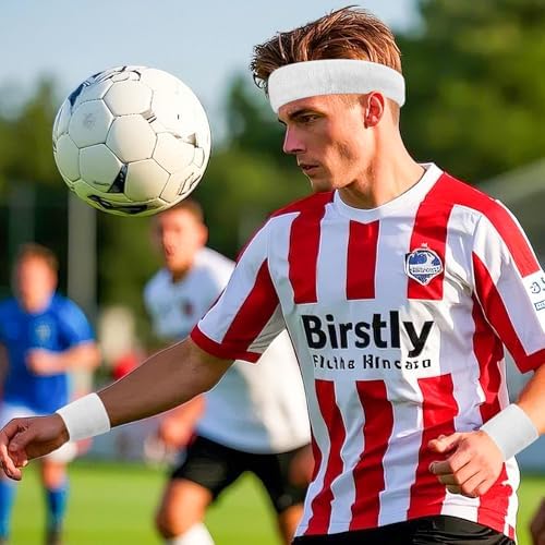 BEACE Sweatbands Sports Wristband for Men & Women -8pcs Moisture Wicking Athletic Cotton Terry Cloth Sweatband for Tennis, Basketball, Running, Gym, Working Out