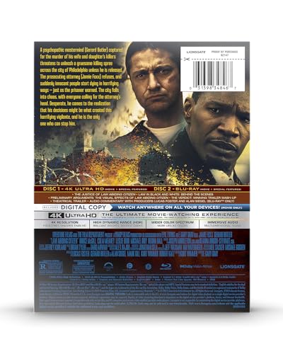 Law Abiding Citizen 4K + Bluray + Digital Amazon Exclusive Steelbook [Blu-ray]