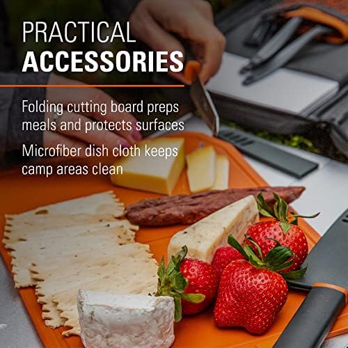 GSI Outdoors, Santoku Knife Set, For Camping, Grey