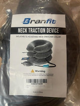 Branfit Cervical Neck Traction Device Pro - Adjustable Neck Support and Neck Stretcher for Spine Alignment and Neck Pain Relief