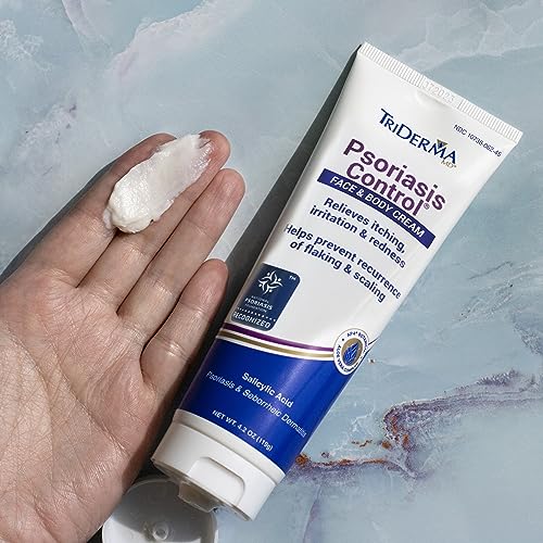 TriDerma Psoriasis Control Face and Body Cream, 4.2 Ounces, 4 Pack