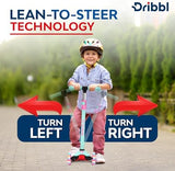 3-Wheel Kids Scooter - Lean-to-Steer Technology, Adjustable Height Handlebar, Wide Anti-Slip Deck, Scooter for Boys & Girls Ages 3+, Child Safety Approved, Support Riders Up to 165 lbs, Candy