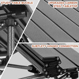 Opliy Portable Folding Camping Table for 2-4 Persons Aluminum Collapsible Table Lightweight with Carry Bag for Camping, Hiking, Picnics, BBQ, Beach Trips & Tailgating