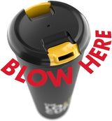 The LoudCup Tumbler + Stadium Horn - Insulated Cup Reusable Water Bottle Coffee Travel Mug - Worlds Loudest Cup for Game Day