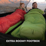TETON Sports LEEF Ultralight Mummy Sleeping Bag Perfect for Backpacking, Hiking, and Camping; 3-4 Season Mummy Bag; Free Stuff Sack Included