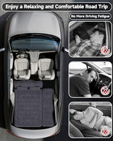 Umbrauto Inflatable Car Mattress Bed: SUV Camping Air Mattress for Truck Backseat with Pump & Pillows, Blow Up Car Sleeping Mattress for Van Back Seat