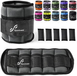 Sportneer Adjustable Ankle Weights 1 Pair 2 4 6 8 10 Lbs Leg Weight Straps for Women Men, Weighted Ankle Weights Set for Gym,Fitness, Workout,Walking, Jogging,1-5 lbs Each Ankle, 1 Pair 2-10 lbs