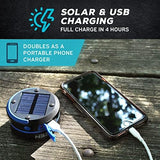 Kizen Solar Camping Lantern Rechargeable - LED Lanterns for Power Outages, Camping Lights, Emergency Flashlight - Collapsible & Rechargeable Lamp with Solar or Plug