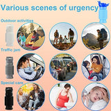 Scalable Emergency Urinal, 2 Pack 750ml Portable Toilet for Car, Portable Mini Outdoor Camping Travel Shrinkable Personal Mobile Toilet Potty Pee Bottle for Kids Adult