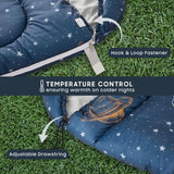 Wake In Cloud - Kids Sleeping Bag for Boys Toddlers, Camping in Warm Cold Weather, Backpacking Lightweight Compact Outdoor Liner for 3 Seasons Summer Spring Fall