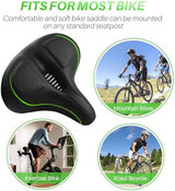 Oversized Bike Seat for Peloton Bike & Bike+, Comfort Seat Cushion Compatible with Peloton, Road or Exercise Bikes, Bicycle Wide Saddle Replacement for Men & Women, Accessories for Peloton