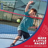 Boulder Portable Badminton Pickleball Net - Foldable/Extendable Poles for Multiple Sports Heights (UP to 5 ft) - Ideal for Tennis, Pickleball, Soccer Tennis - Easy Setup