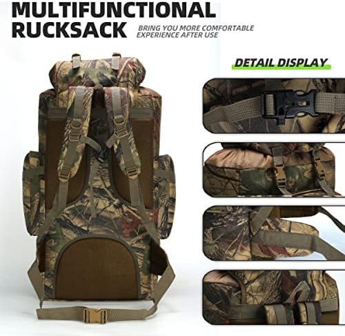 King'sGuard 100L Camping Hiking Backpack Molle Rucksack Military Camping Backpacking Daypack