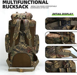 King'sGuard 100L Camping Hiking Backpack Molle Rucksack Military Camping Backpacking Daypack